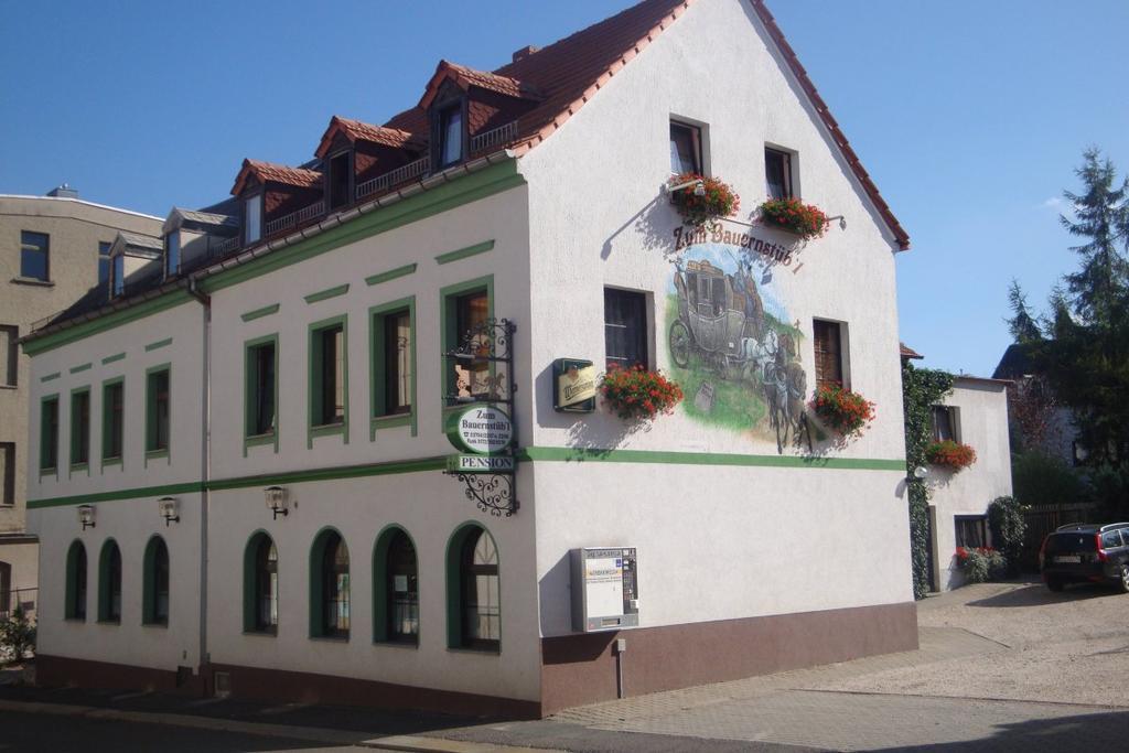Pension Zum Bauernstuebl Meerane Exterior foto